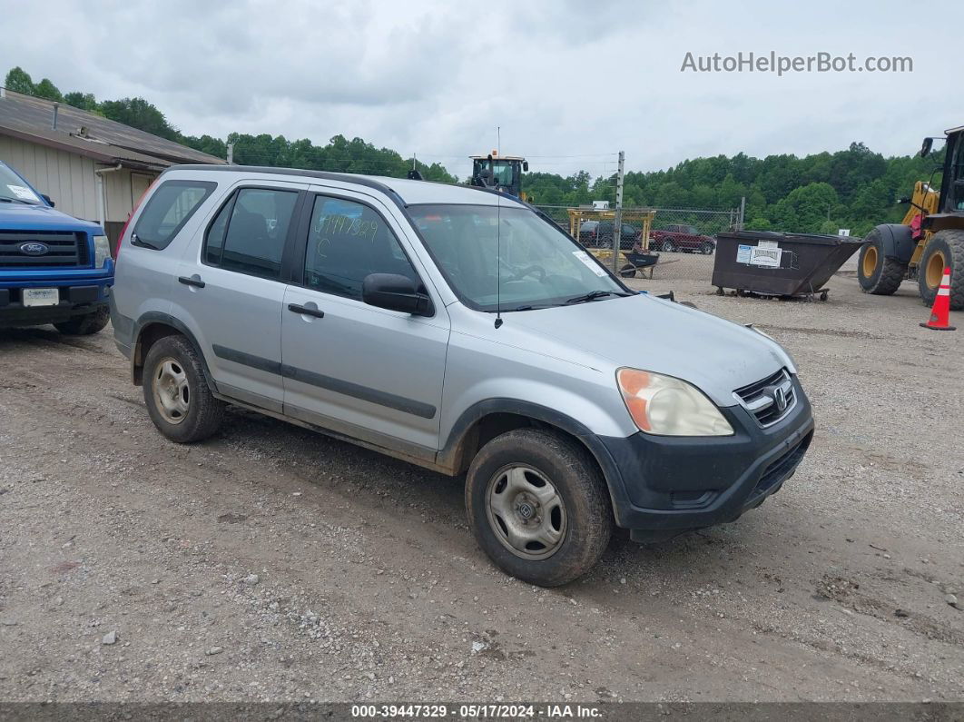 2004 Honda Cr-v Lx Silver vin: SHSRD784X4U249580