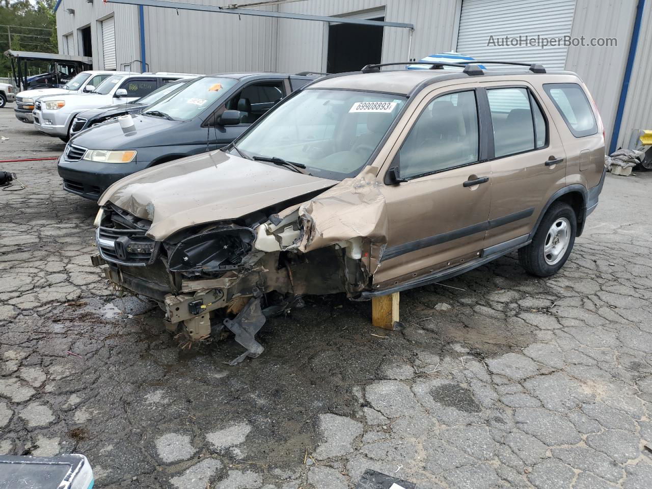 2004 Honda Cr-v Lx Желто-коричневый vin: SHSRD78534U232550