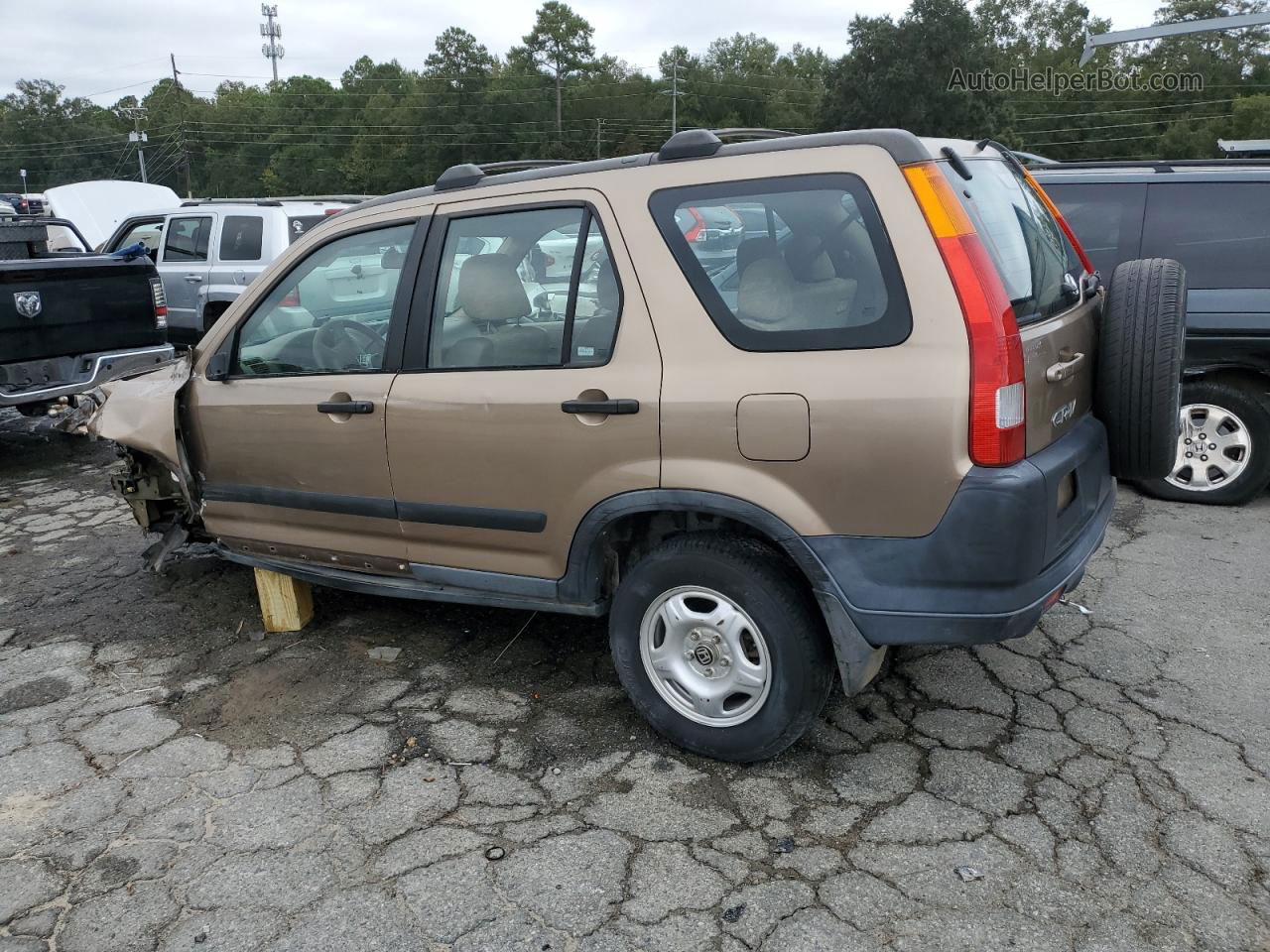 2004 Honda Cr-v Lx Tan vin: SHSRD78534U232550