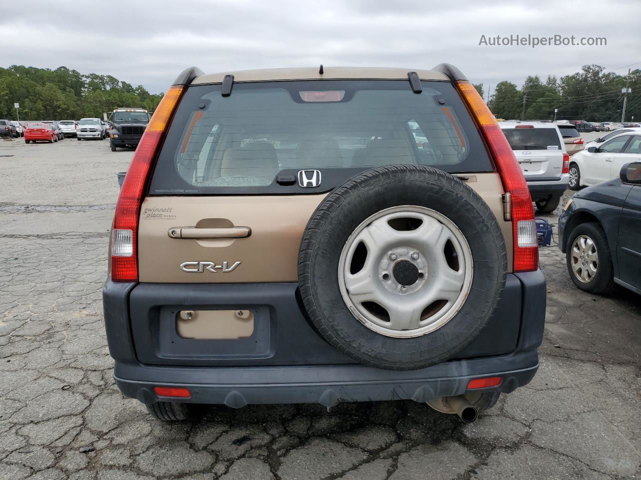 2004 Honda Cr-v Lx Tan vin: SHSRD78534U232550