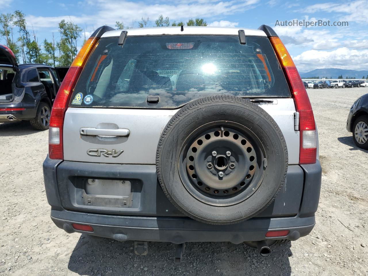 2004 Honda Cr-v Lx Silver vin: SHSRD78584U252034