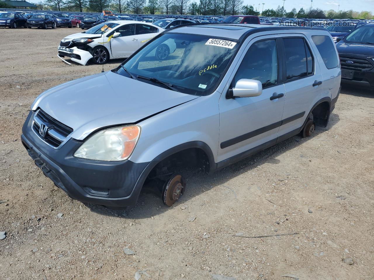 2004 Honda Cr-v Ex Silver vin: SHSRD78804U204702