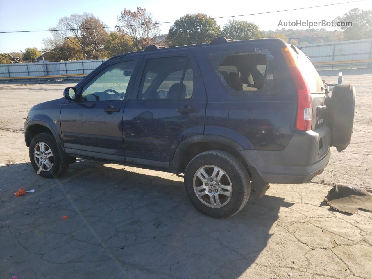 2004 Honda Cr-v Ex Blue vin: SHSRD78804U226375