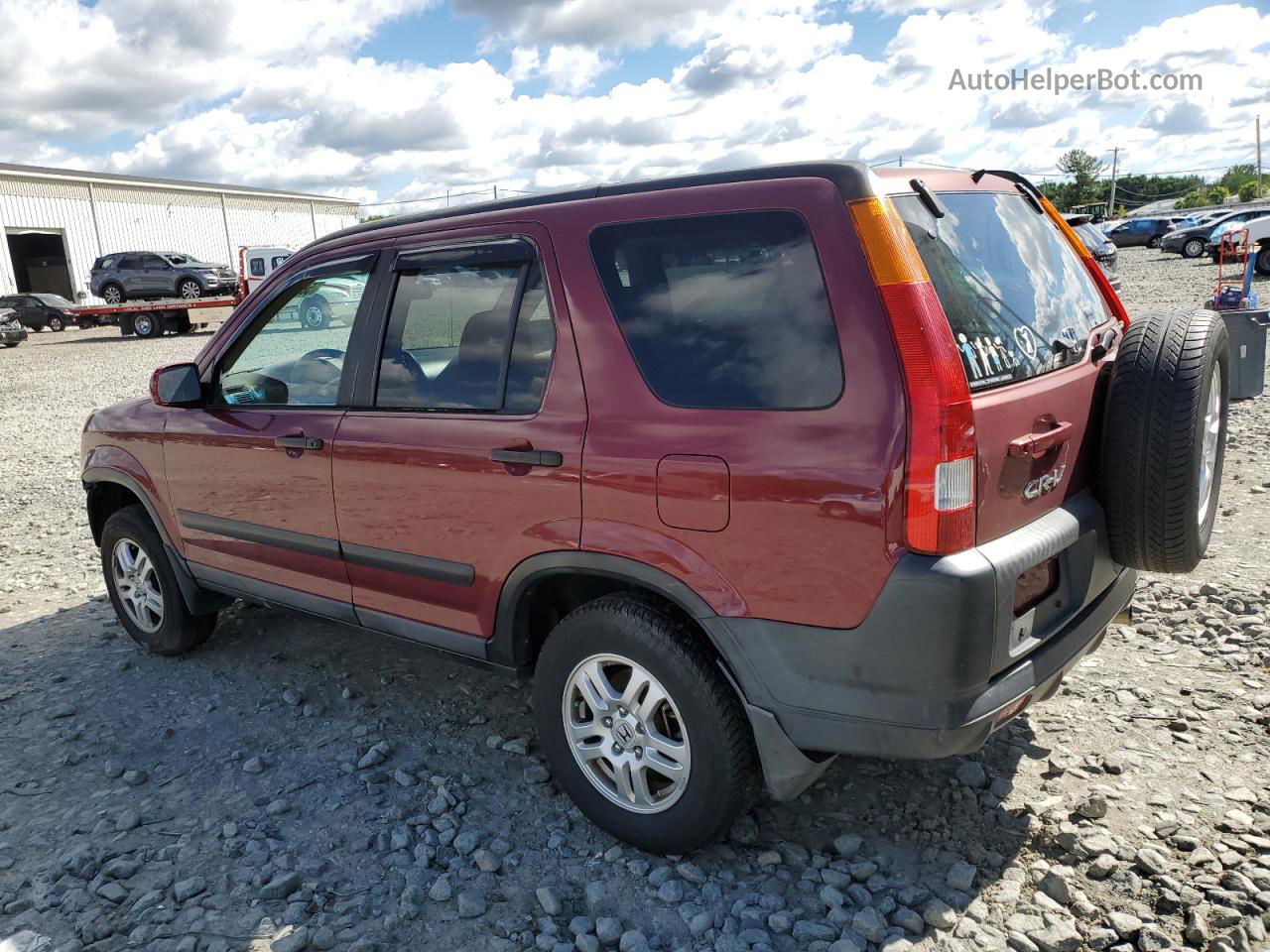 2004 Honda Cr-v Ex Red vin: SHSRD78804U245492