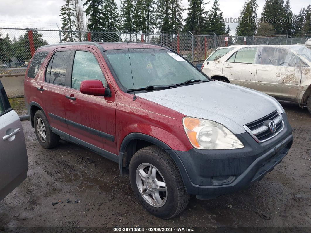 2004 Honda Cr-v Ex Red vin: SHSRD78814U237806