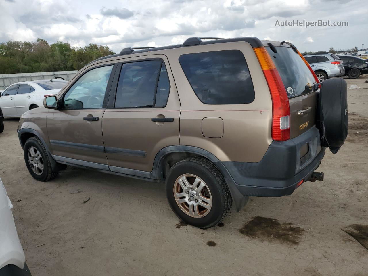 2004 Honda Cr-v Ex Tan vin: SHSRD78814U251981