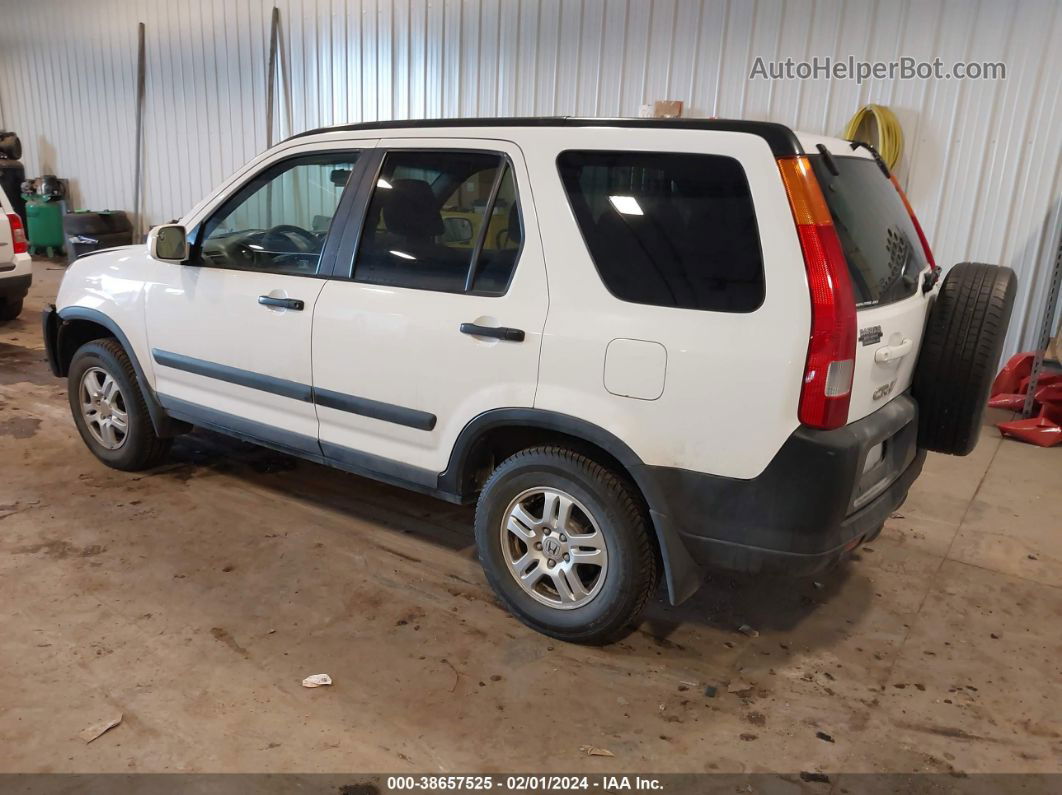 2004 Honda Cr-v Ex White vin: SHSRD78814U255299