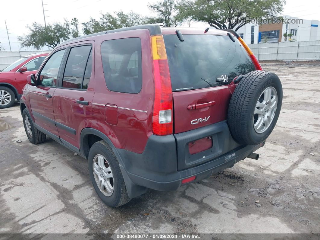 2004 Honda Cr-v Ex Темно-бордовый vin: SHSRD78834U234275