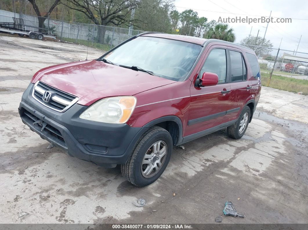 2004 Honda Cr-v Ex Темно-бордовый vin: SHSRD78834U234275