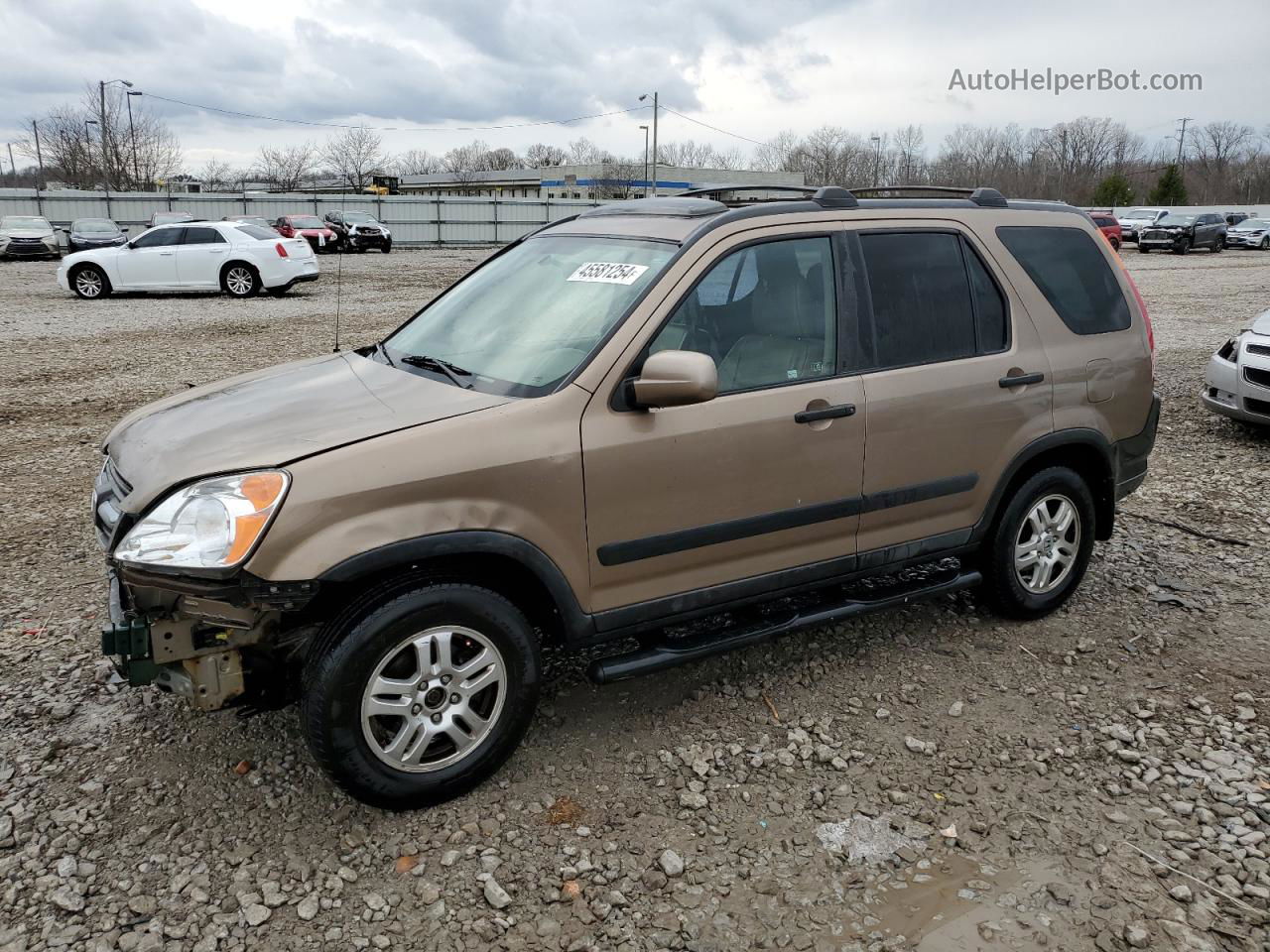 2004 Honda Cr-v Ex Brown vin: SHSRD78834U236513