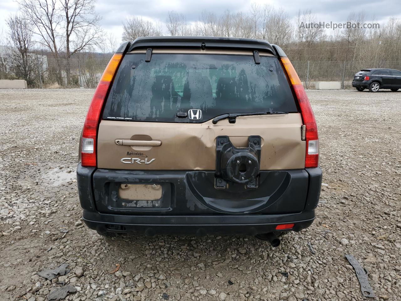 2004 Honda Cr-v Ex Brown vin: SHSRD78834U236513