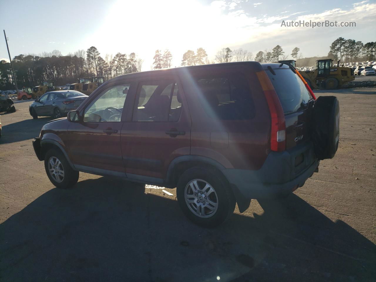 2004 Honda Cr-v Ex Burgundy vin: SHSRD78834U248970