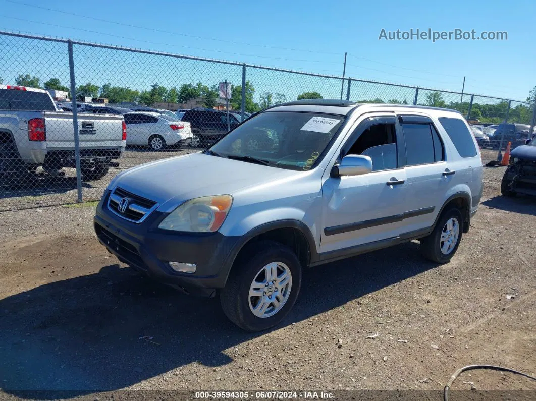 2004 Honda Cr-v Ex Silver vin: SHSRD78834U258799