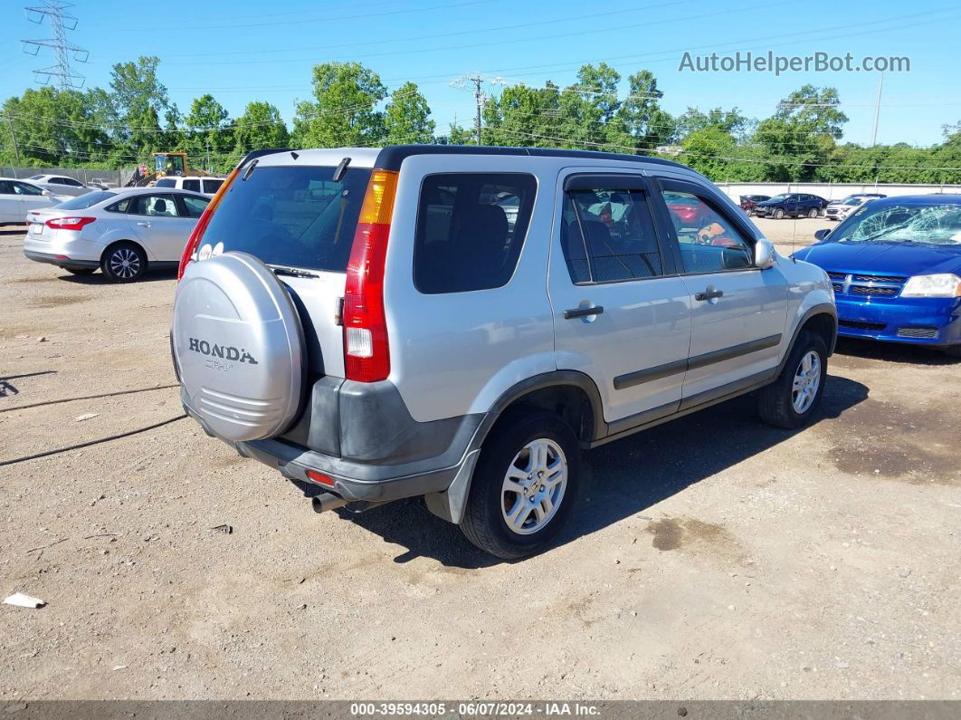 2004 Honda Cr-v Ex Silver vin: SHSRD78834U258799