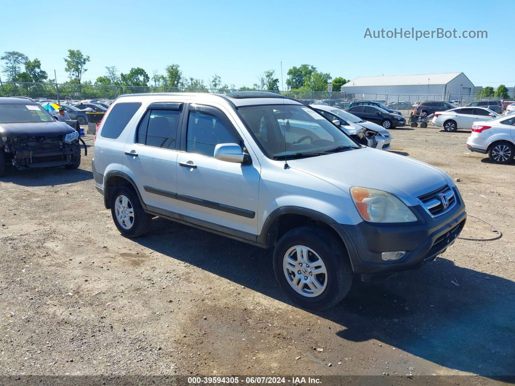 2004 Honda Cr-v Ex Silver vin: SHSRD78834U258799