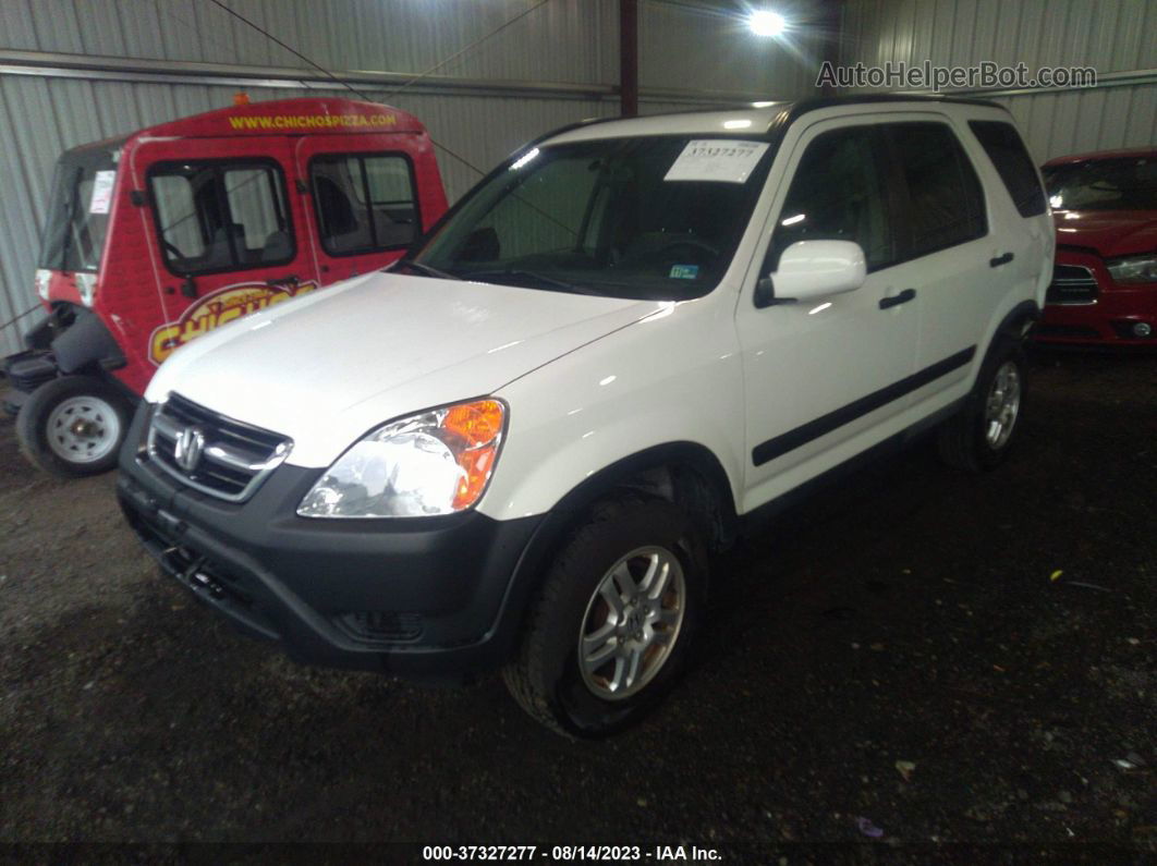 2004 Honda Cr-v Ex White vin: SHSRD78844U204816