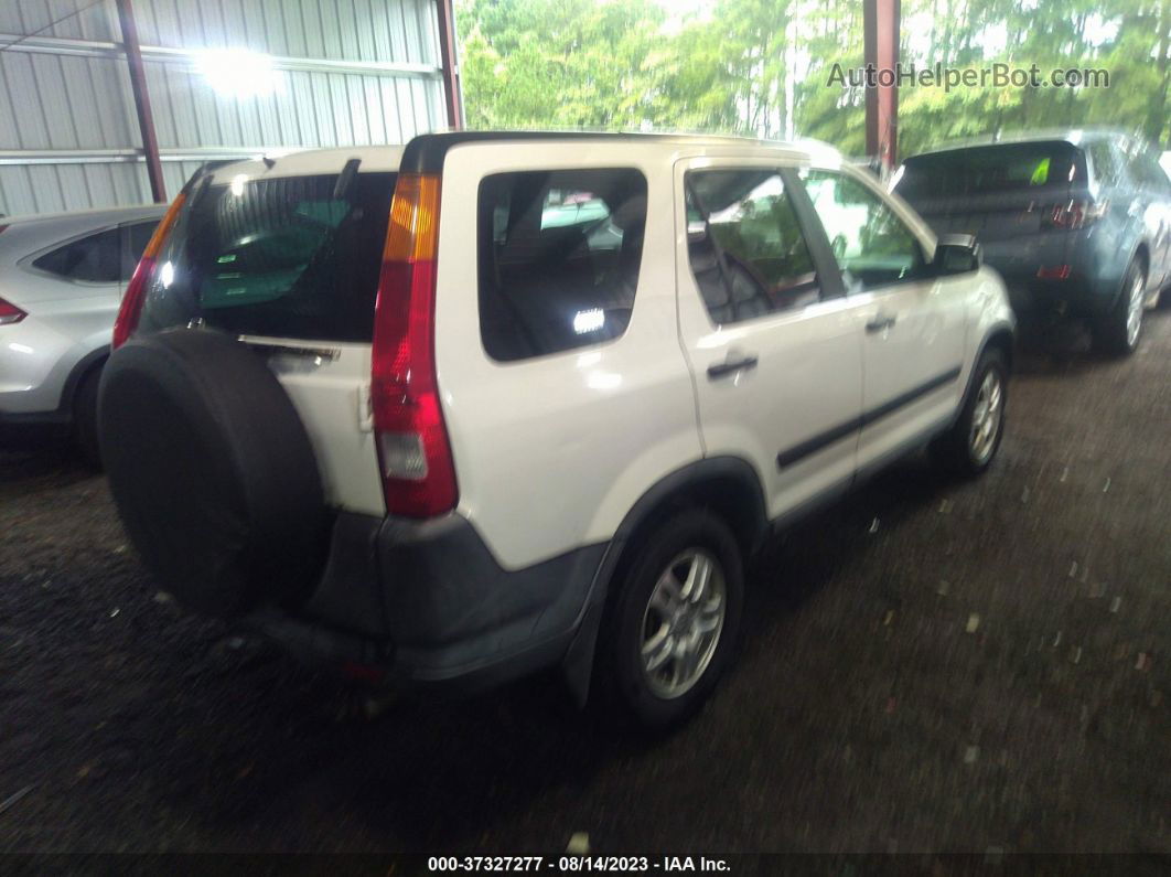 2004 Honda Cr-v Ex White vin: SHSRD78844U204816