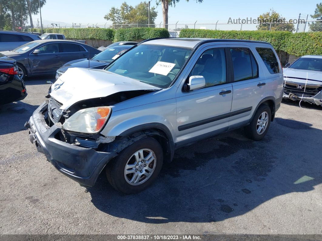 2004 Honda Cr-v Ex Silver vin: SHSRD78844U219591