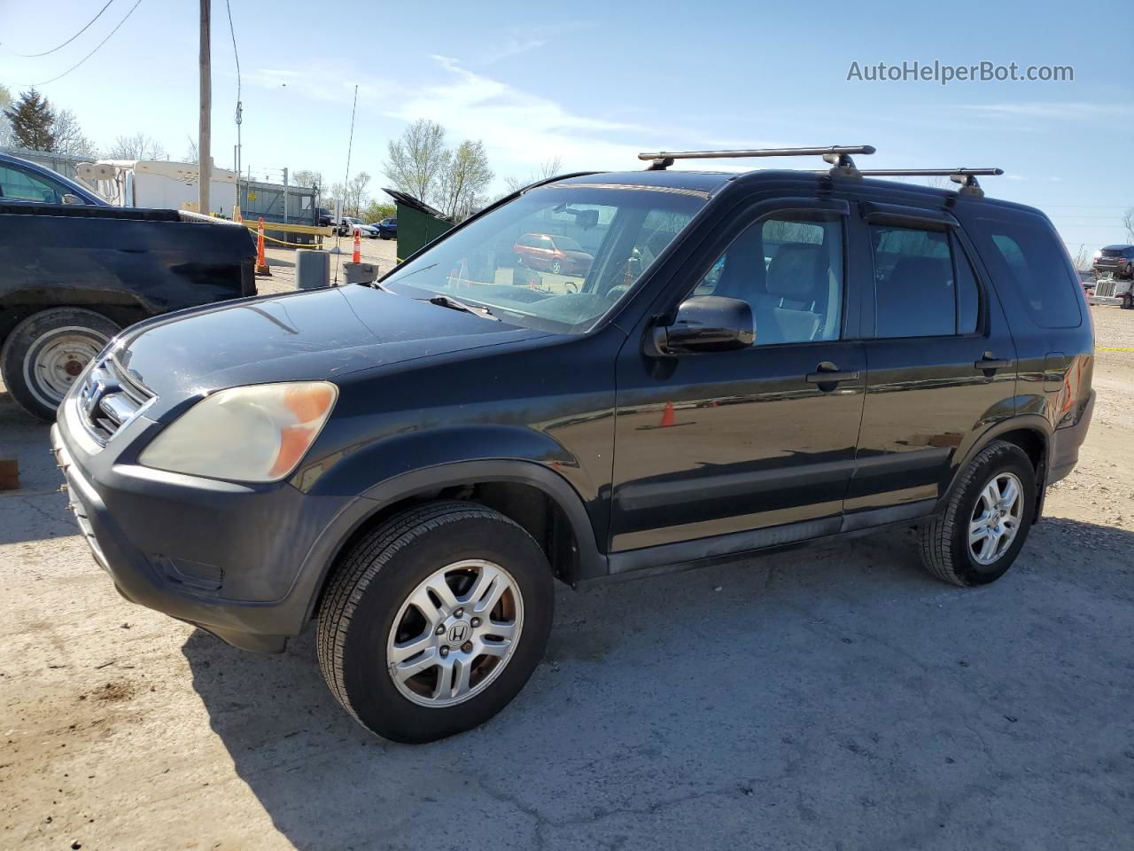 2004 Honda Cr-v Ex Black vin: SHSRD78844U231319