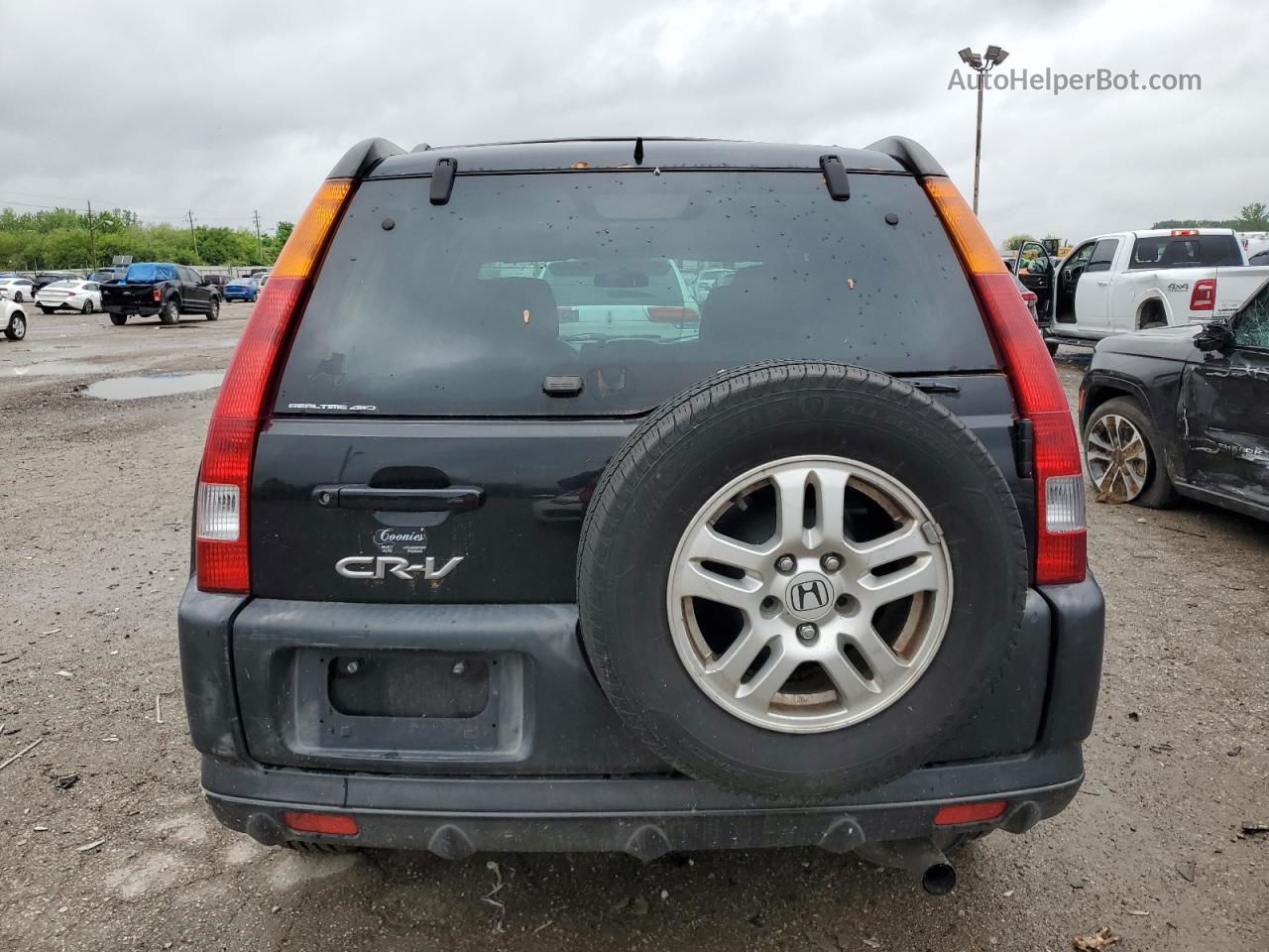 2004 Honda Cr-v Ex Black vin: SHSRD78854U225058