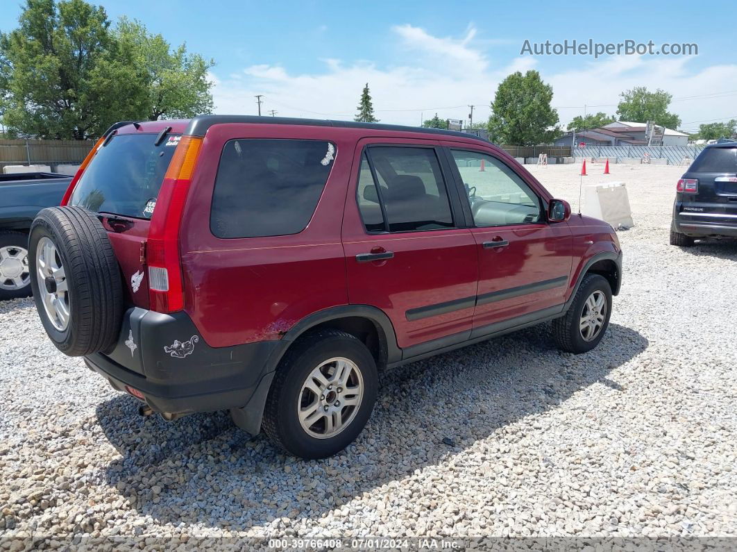 2004 Honda Cr-v Ex Red vin: SHSRD78864U210584