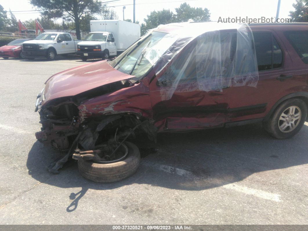 2004 Honda Cr-v Ex Burgundy vin: SHSRD78864U223724