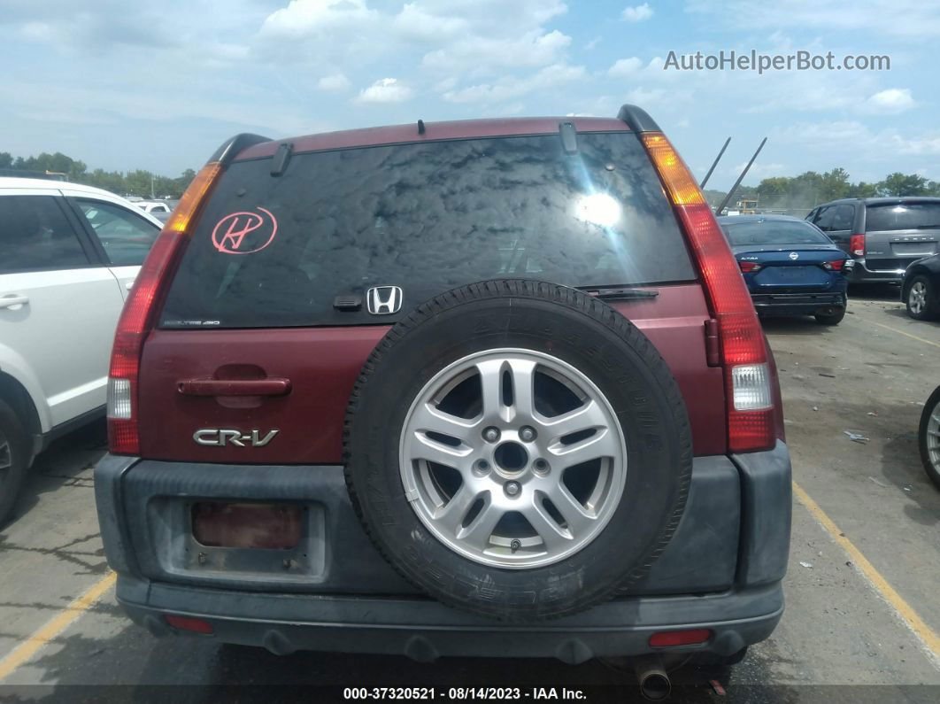 2004 Honda Cr-v Ex Burgundy vin: SHSRD78864U223724