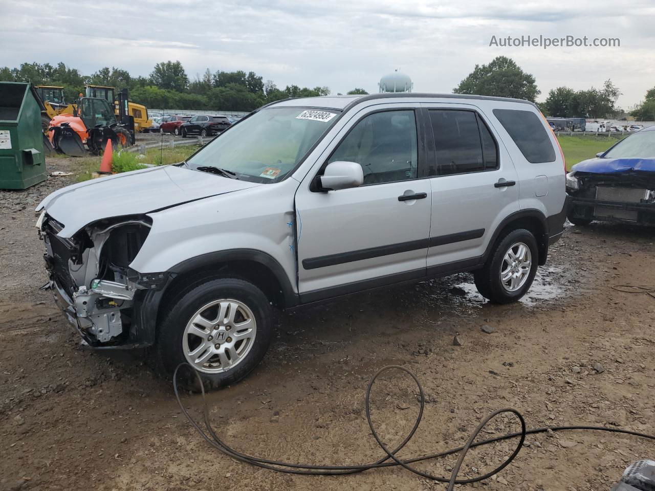 2004 Honda Cr-v Ex Silver vin: SHSRD78864U242709