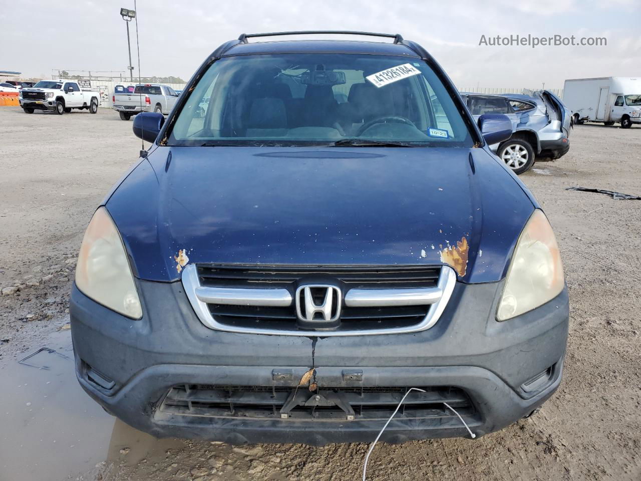 2004 Honda Cr-v Ex Blue vin: SHSRD78864U258733