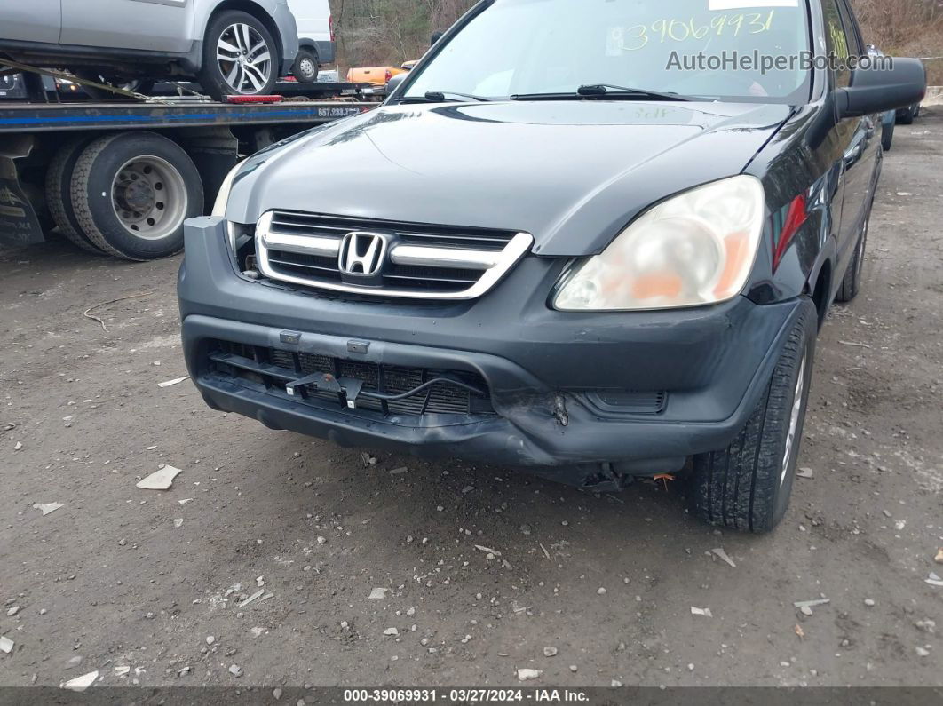 2004 Honda Cr-v Ex Black vin: SHSRD78874U221366