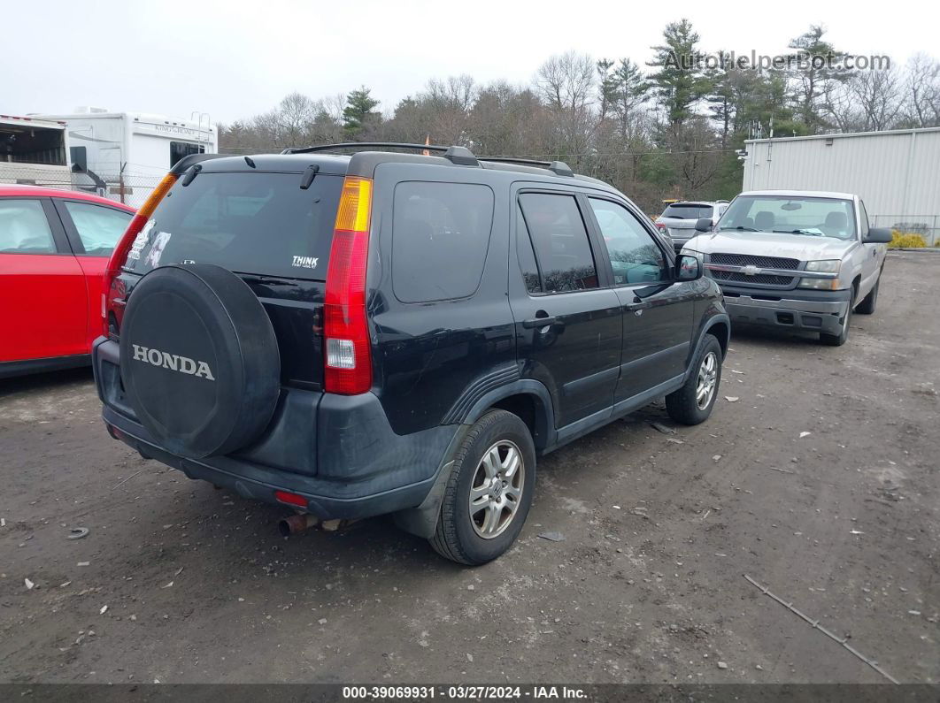 2004 Honda Cr-v Ex Black vin: SHSRD78874U221366