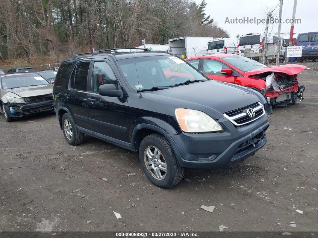 2004 Honda Cr-v Ex Black vin: SHSRD78874U221366