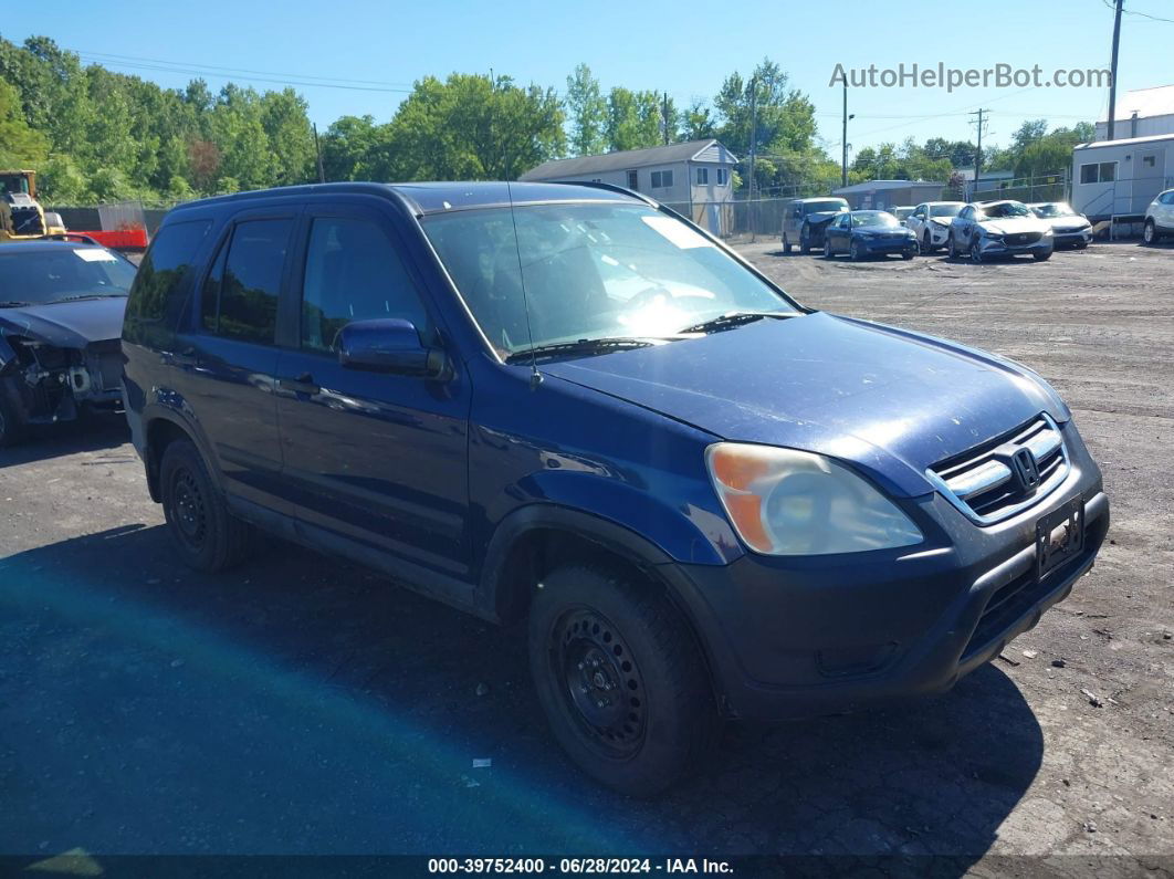 2004 Honda Cr-v Ex Синий vin: SHSRD78874U256523