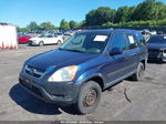 2004 Honda Cr-v Ex Blue vin: SHSRD78874U256523