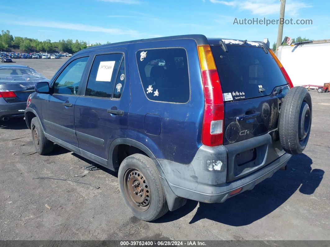 2004 Honda Cr-v Ex Blue vin: SHSRD78874U256523