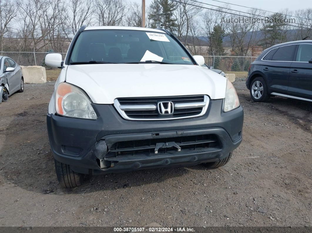 2004 Honda Cr-v Ex White vin: SHSRD78884U219383