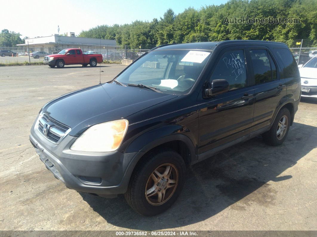 2004 Honda Cr-v Ex Black vin: SHSRD78884U231582