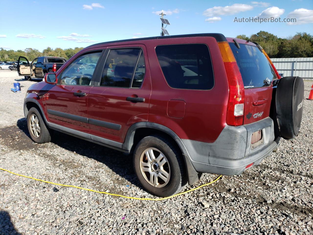 2004 Honda Cr-v Ex Burgundy vin: SHSRD78884U245983