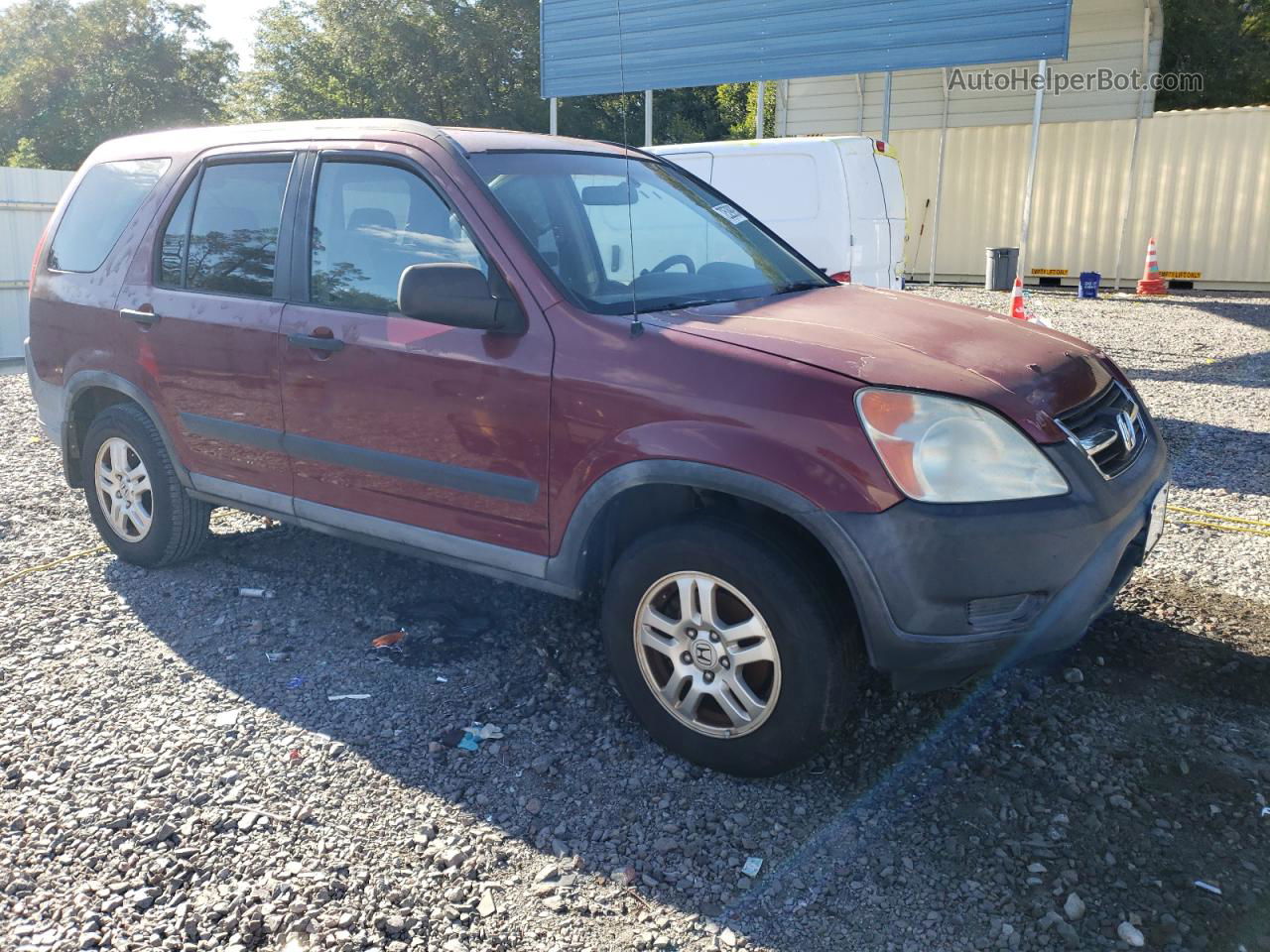 2004 Honda Cr-v Ex Burgundy vin: SHSRD78884U245983