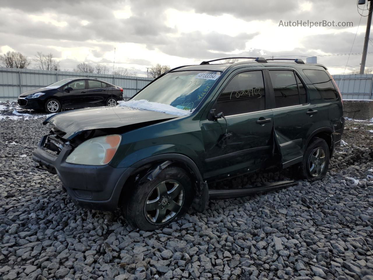 2004 Honda Cr-v Ex Green vin: SHSRD788X4U232166