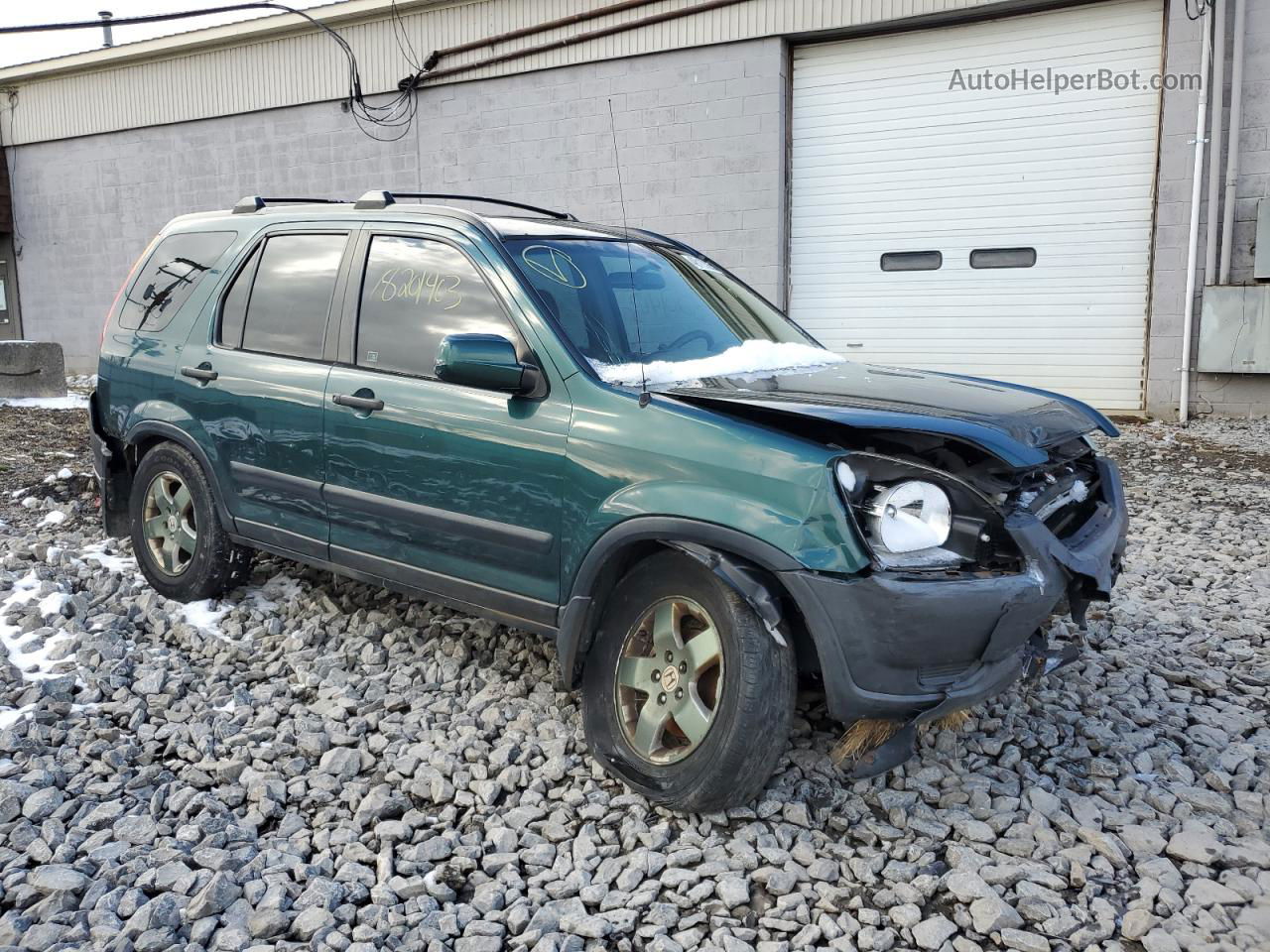 2004 Honda Cr-v Ex Green vin: SHSRD788X4U232166