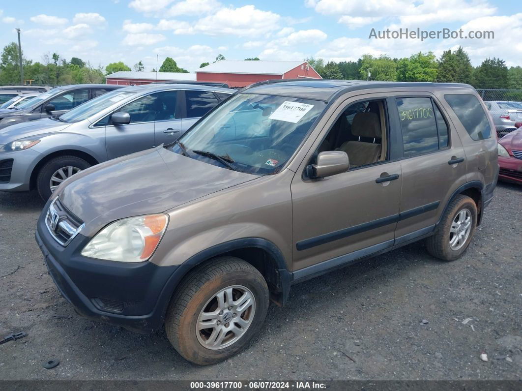 2004 Honda Cr-v Ex Beige vin: SHSRD788X4U246181