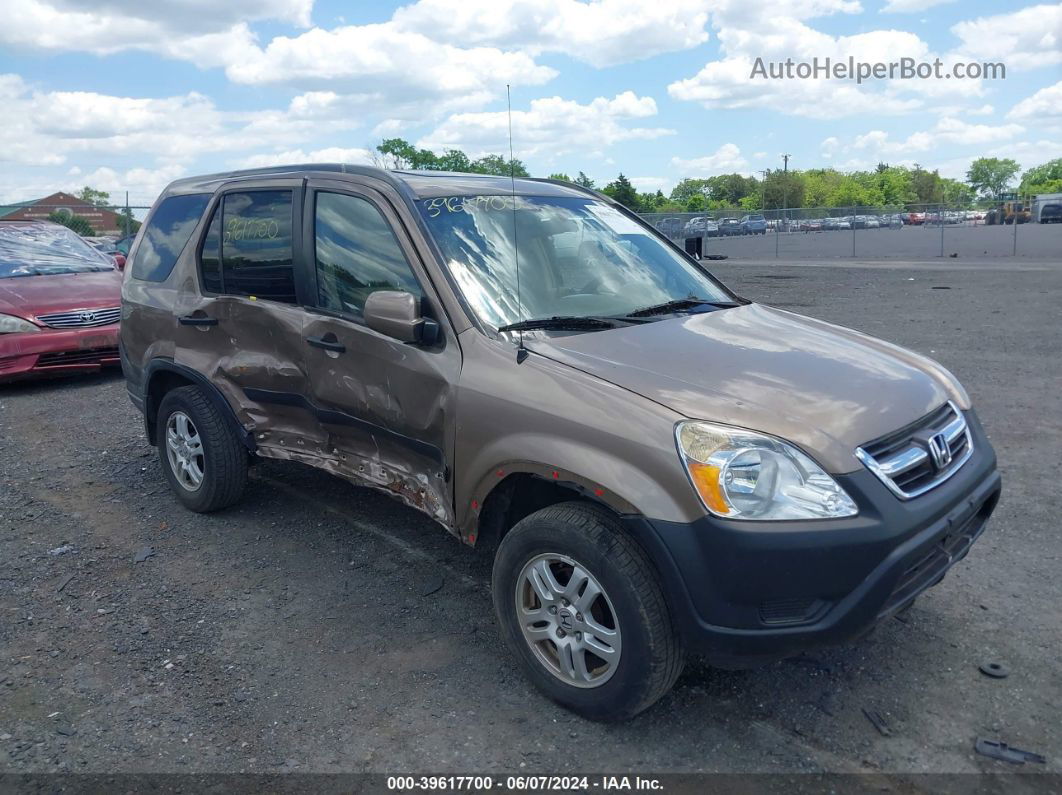 2004 Honda Cr-v Ex Beige vin: SHSRD788X4U246181