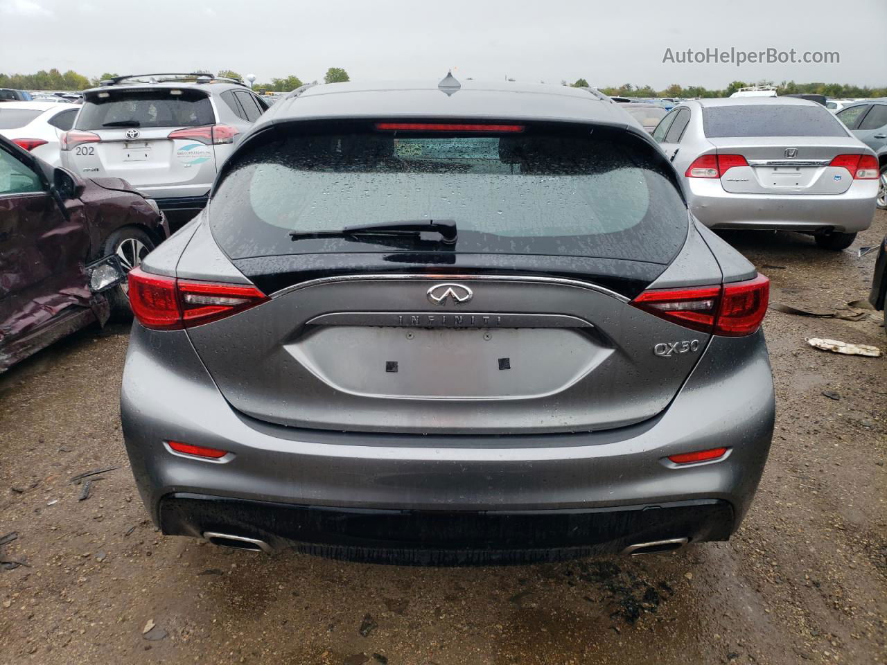 2018 Infiniti Qx30 Base Gray vin: SJKCH5CP0JA042155