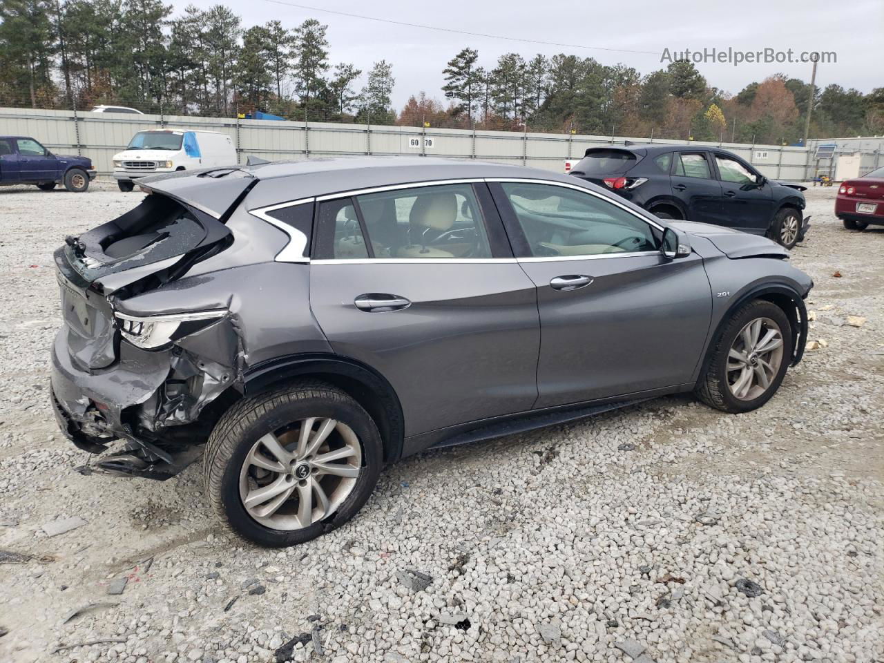 2018 Infiniti Qx30 Base Gray vin: SJKCH5CP2JA050368