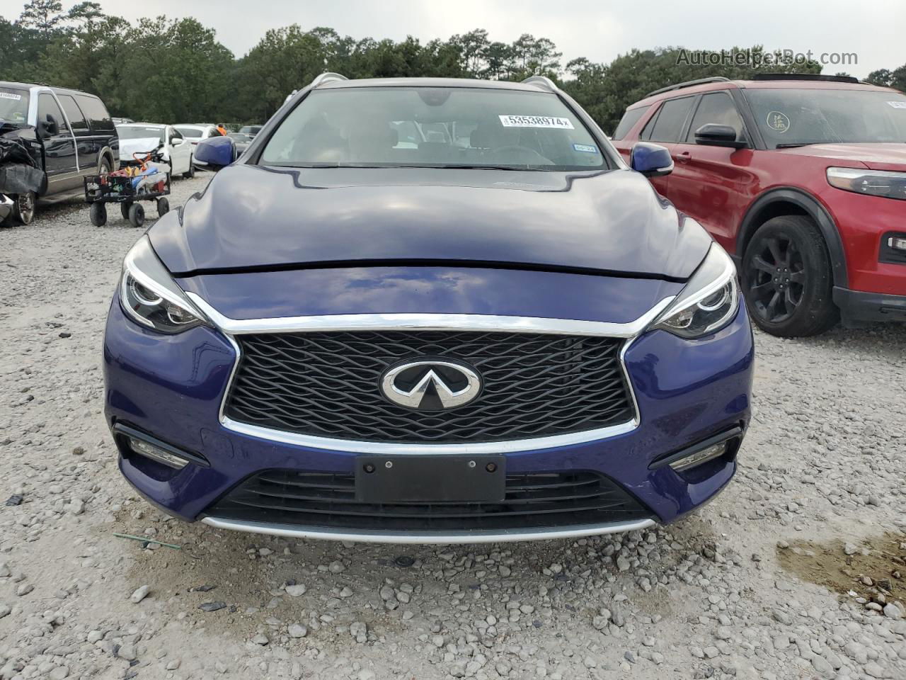 2018 Infiniti Qx30 Base Синий vin: SJKCH5CP7JA053878