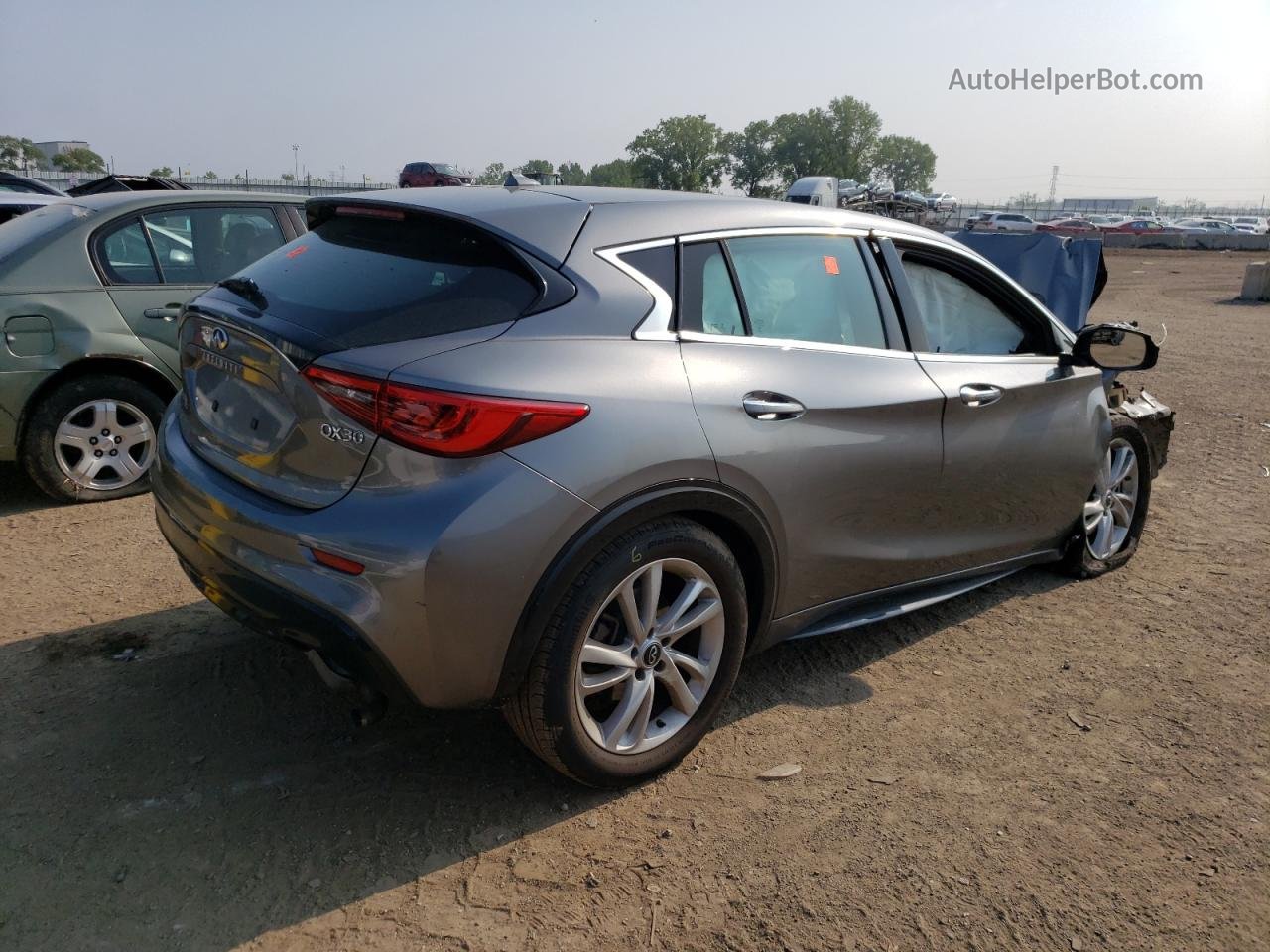 2018 Infiniti Qx30 Base Gray vin: SJKCH5CP7JA055890