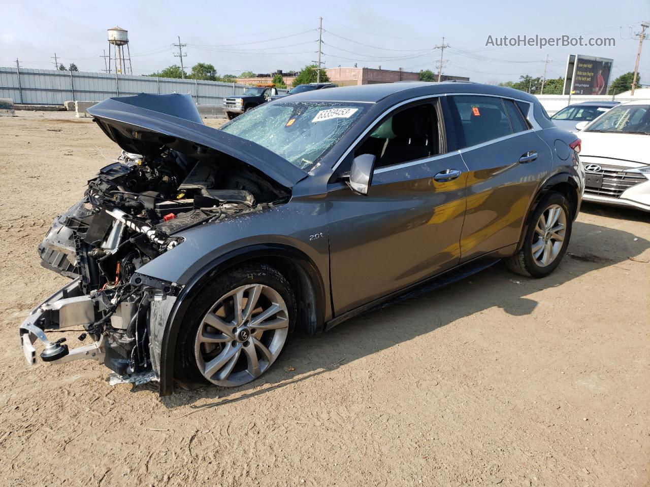 2018 Infiniti Qx30 Base Gray vin: SJKCH5CP7JA055890