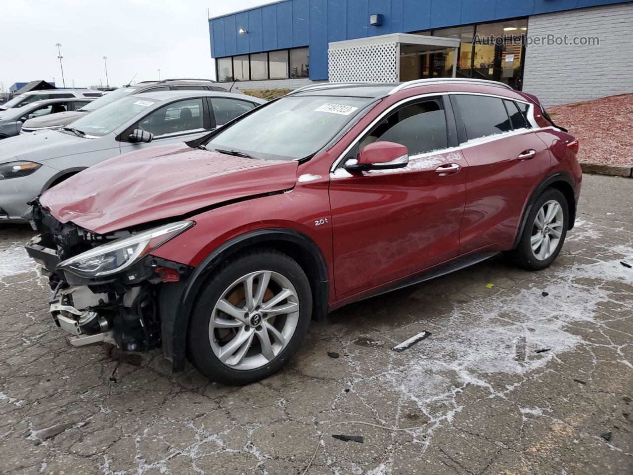 2018 Infiniti Qx30 Base Red vin: SJKCH5CP9JA046253