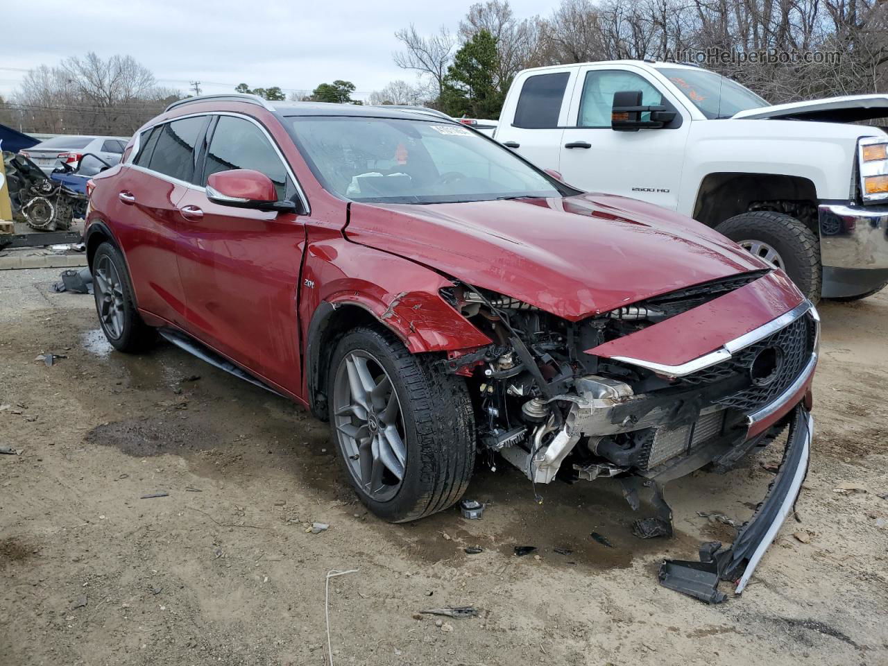 2018 Infiniti Qx30 Base Red vin: SJKCH5CPXJA055494